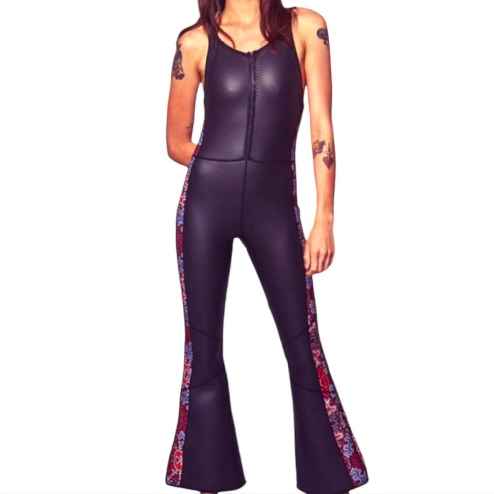 Free People Black Floral One Piece Swimsuit - Picture 13 of 14